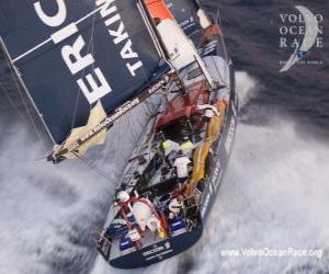 пазл Парусников в регате Volvo Ocean Race